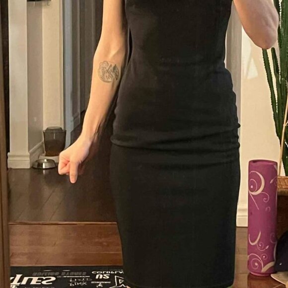 Dress black Feminine Off shoulder - Picture 2 of 2